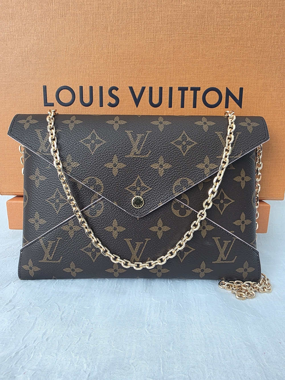 Auth Louis Vuitton Monogram Kirigami Pochette (LARGE)